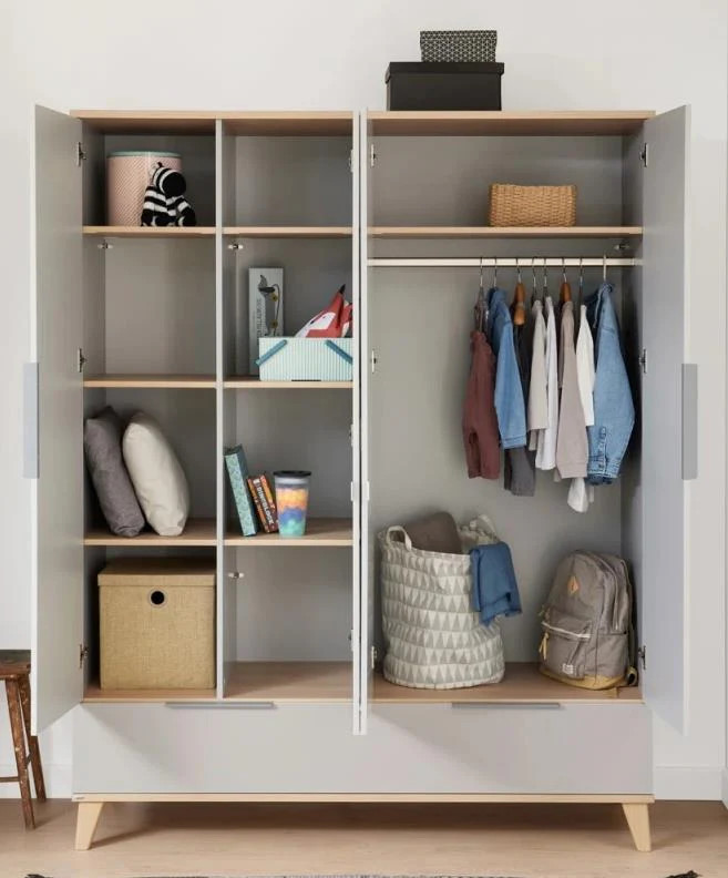 Kleiderschrank Fiene 4-türig 4