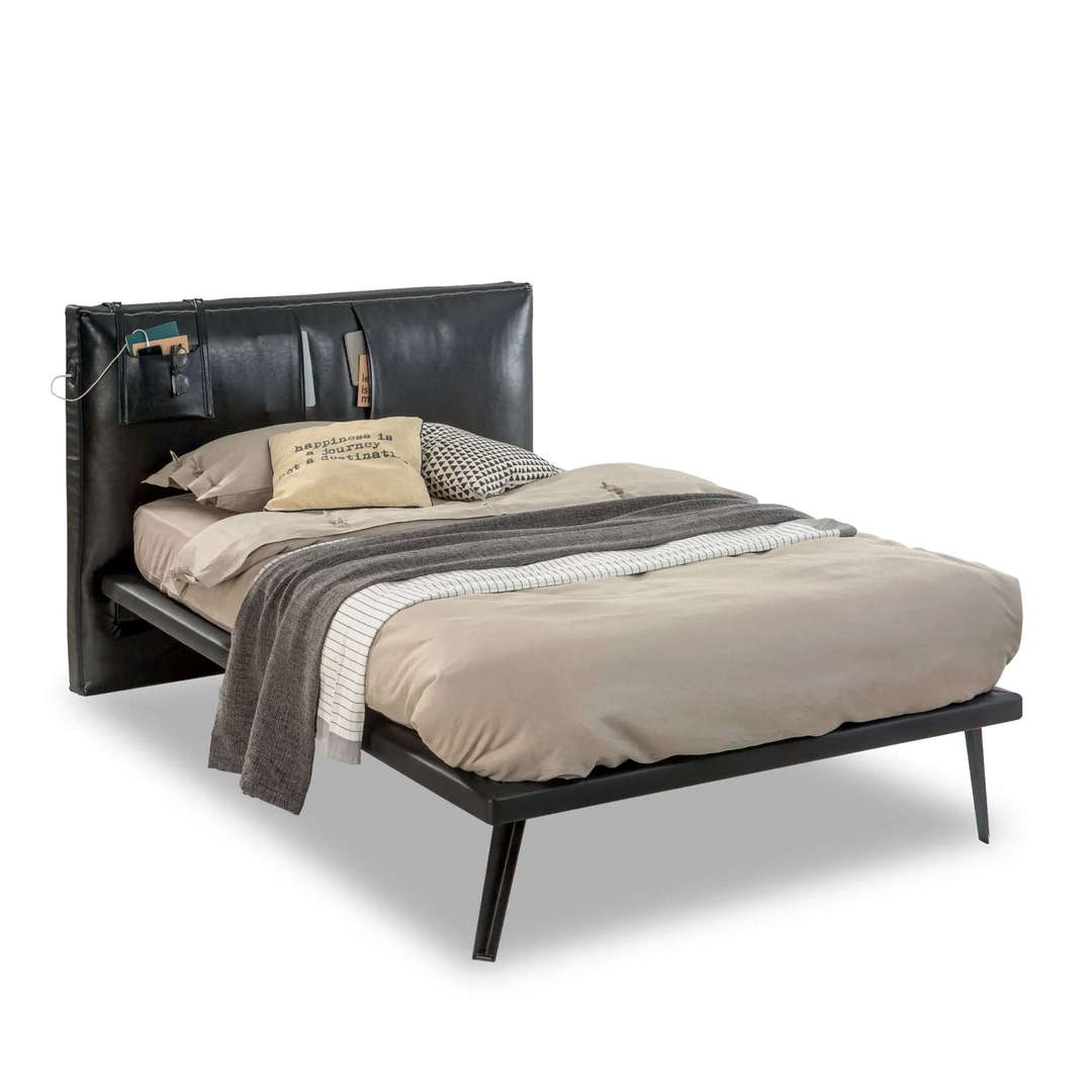 Bett Dark Metal Standard, 120 x 200 cm