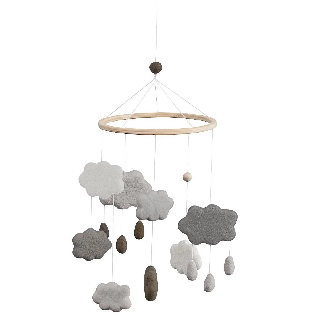 Mobile Wolken Grau 1