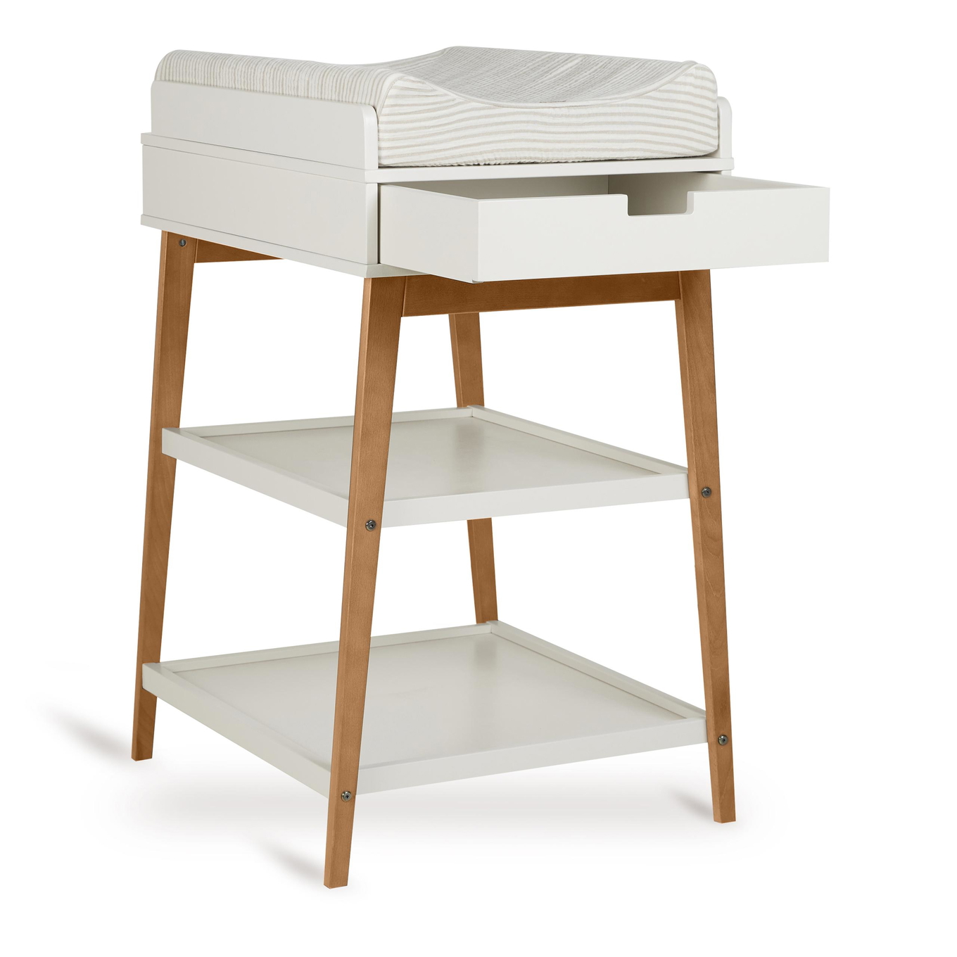 Wickeltisch Hip mit Schublade Clay, Braun 6