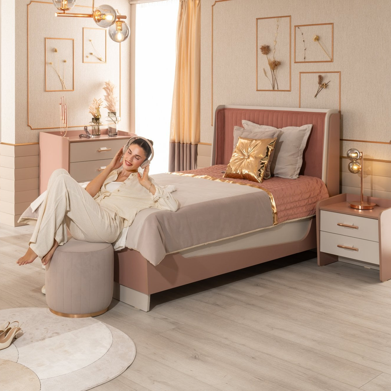 Bett Estella mit Stauraum, 120 x 200 cm #2