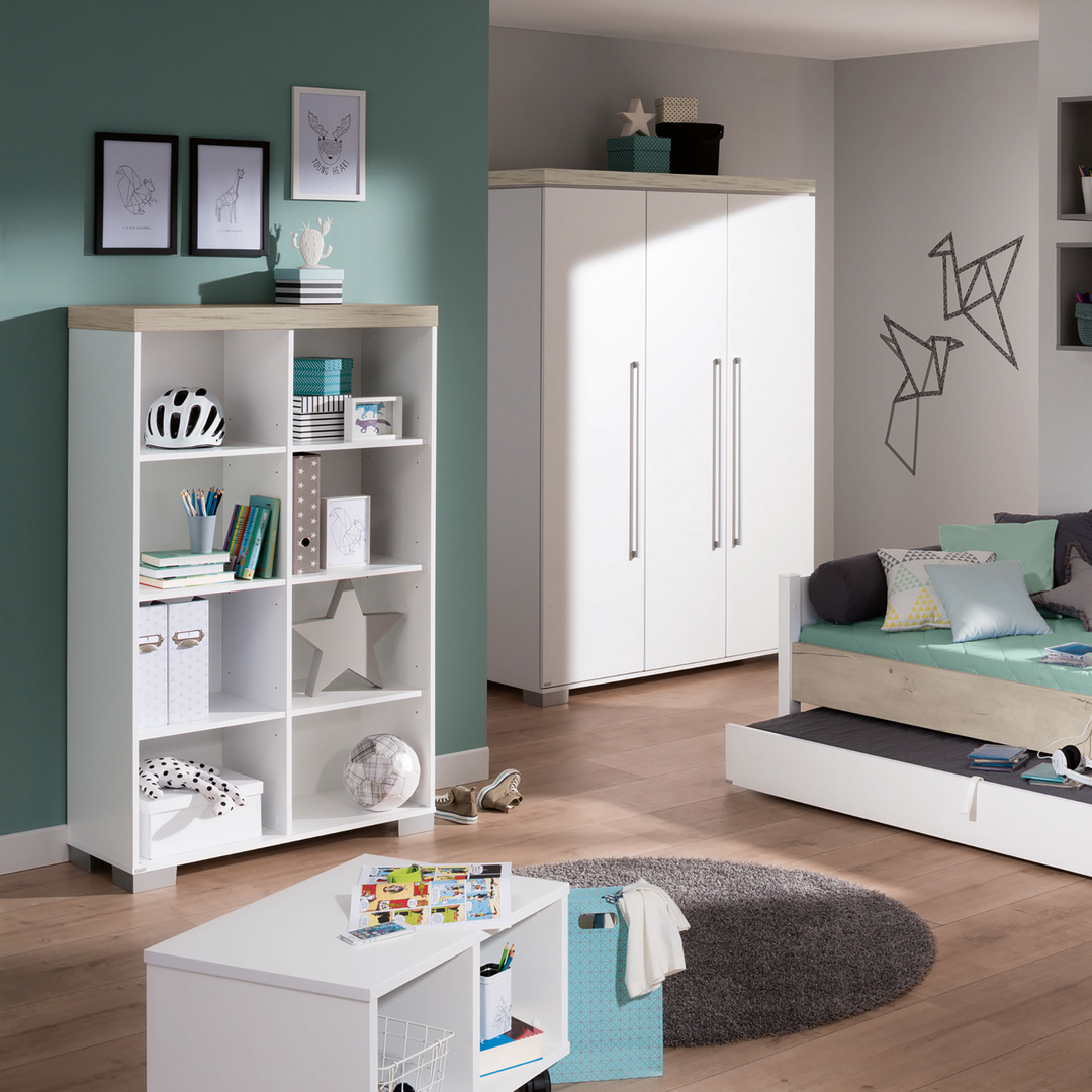 Kleiderschrank Kira 3-türig, Nautik 4