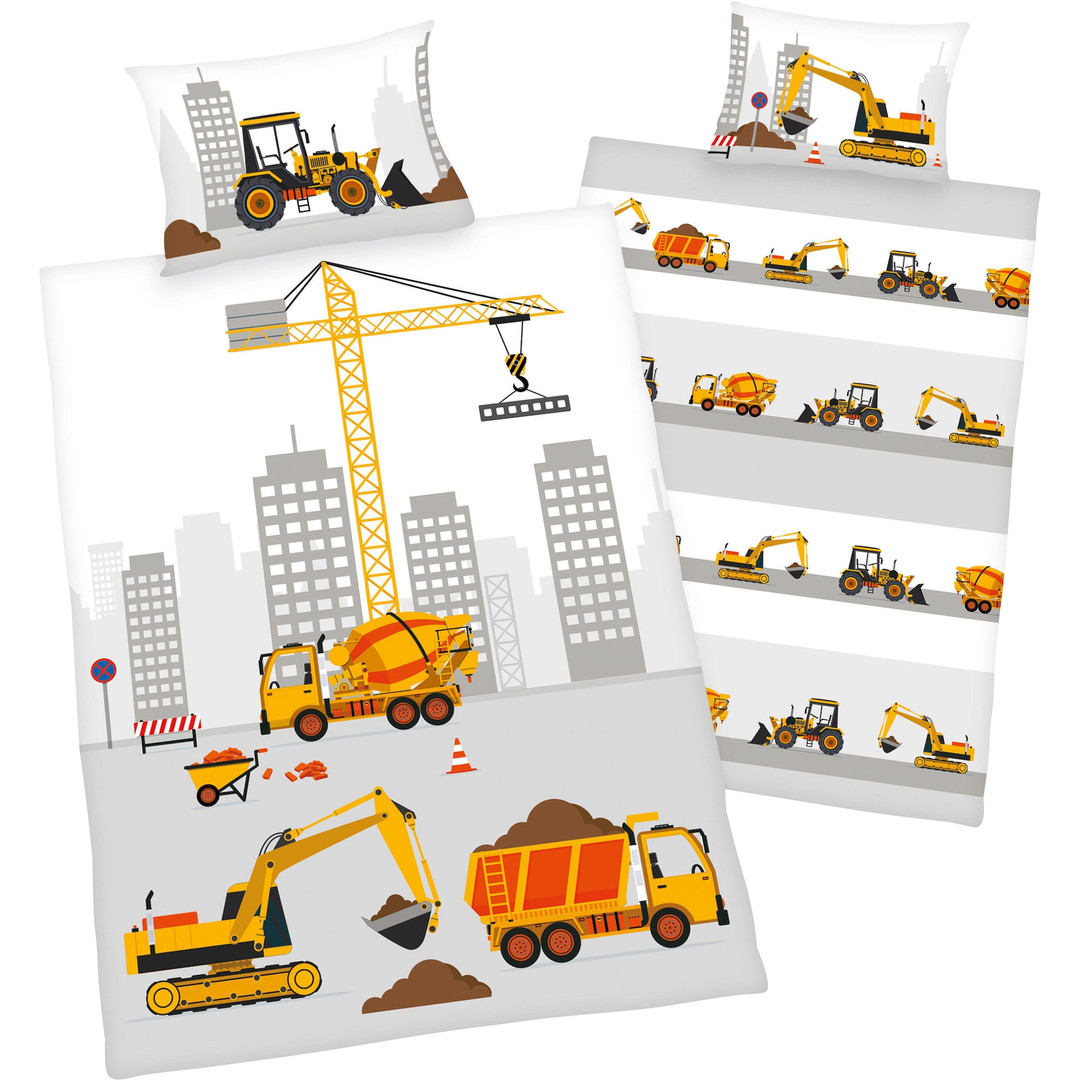 Baby Bettwäsche Baustelle
