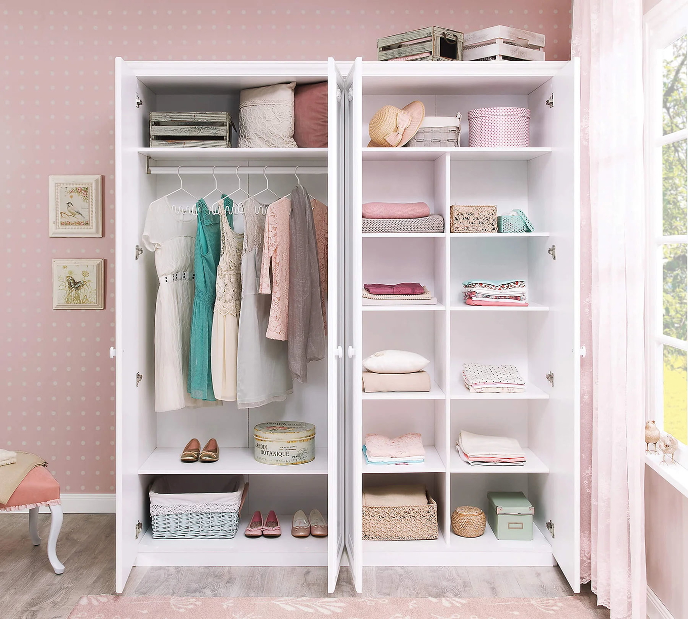 Kleiderschrank Romantica 4-türig 3