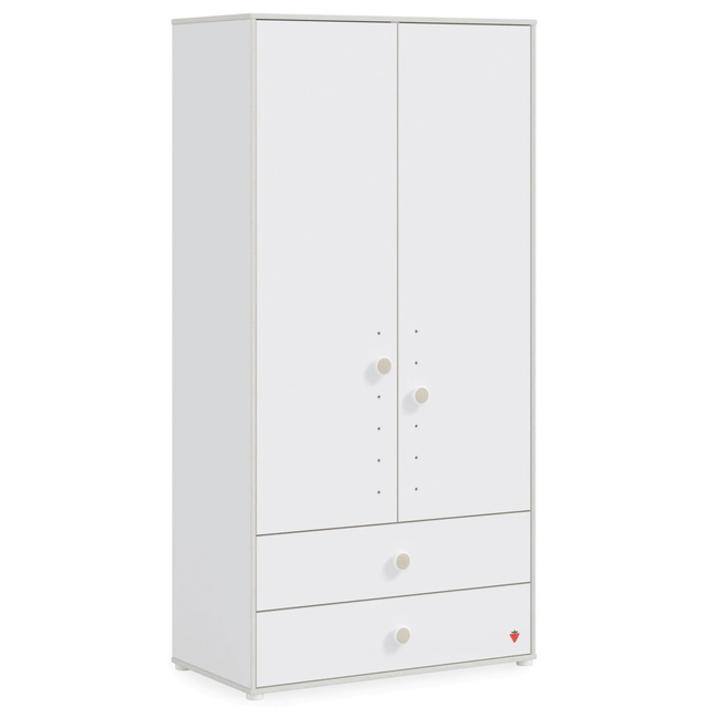 Kleiderschrank Montes Weiss, 2-türig