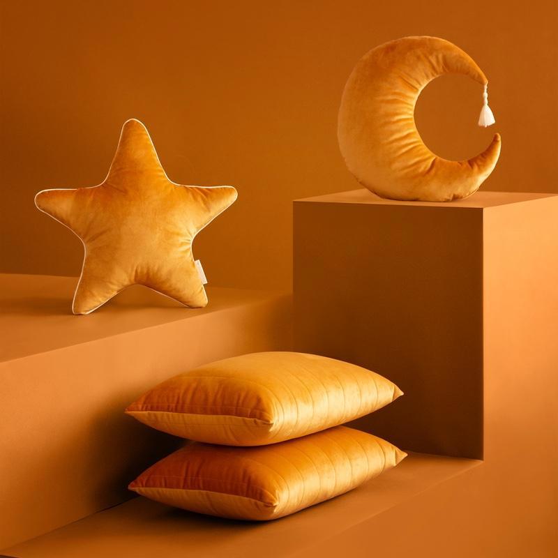 Dekokissen Stern Aristote Velvet Farniente Gelb #2