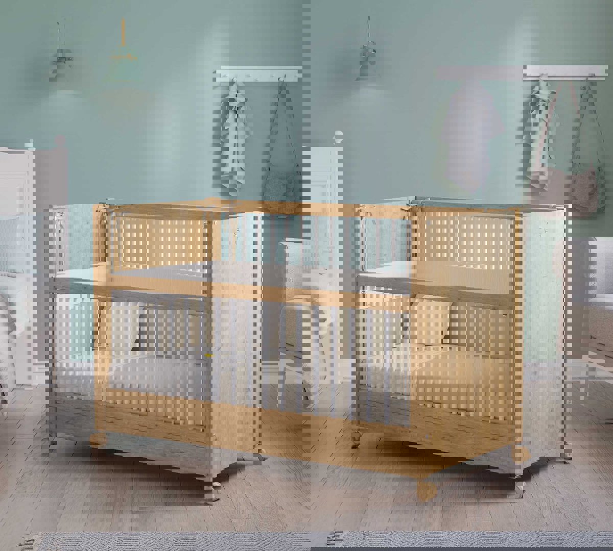 Babybett 2 in 1 Eiche 4