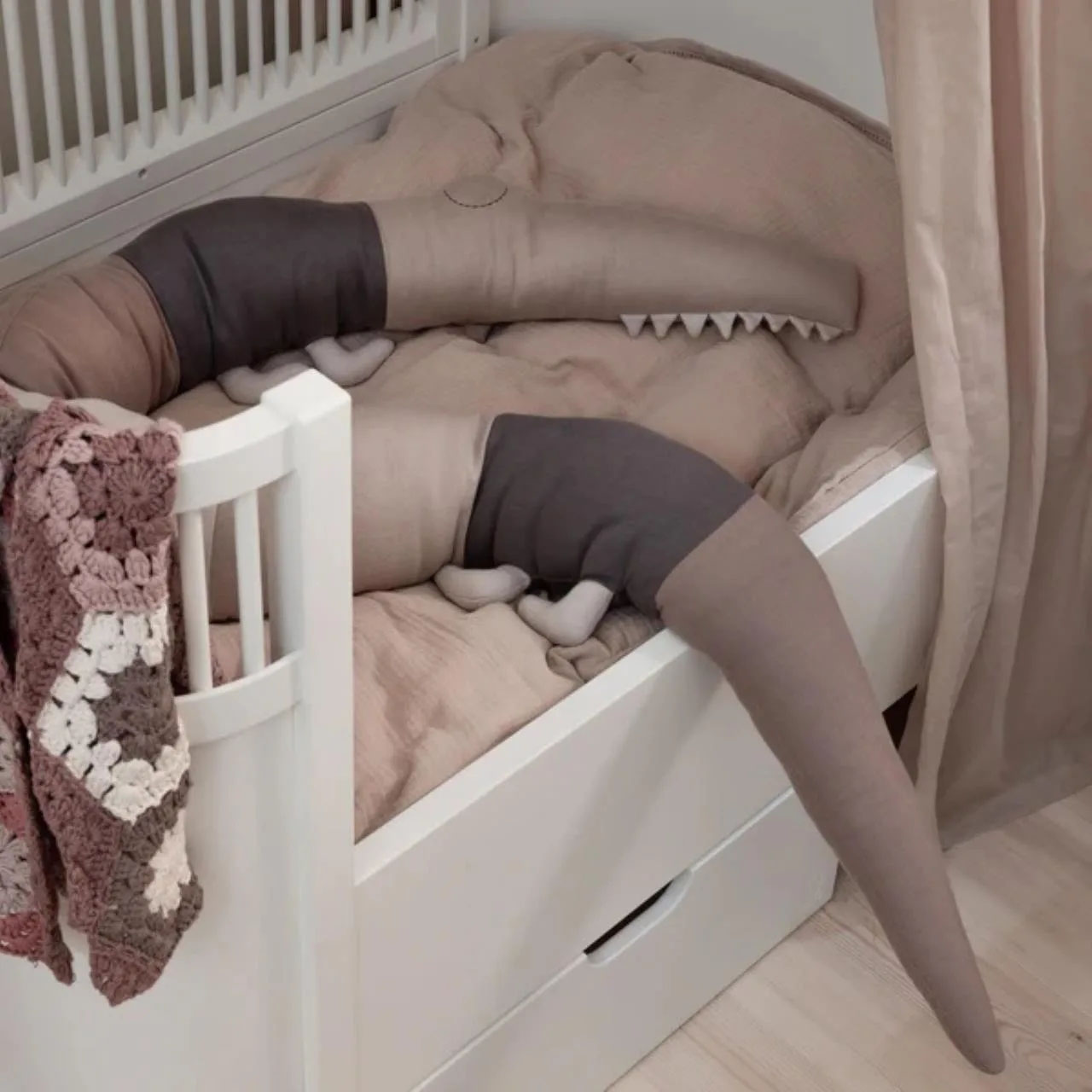 Bettschlange Sleepy Croc Seabreeze Beige #2