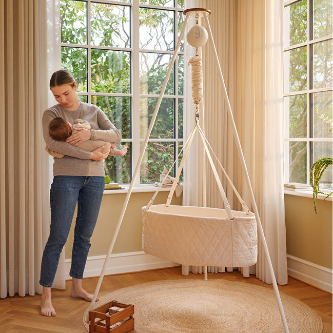 Babywiege Oval Natur 4
