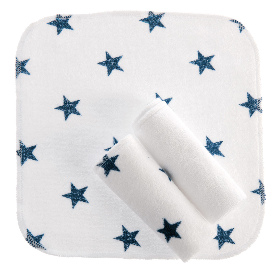 Waschtücher 3er Set Navy Stars