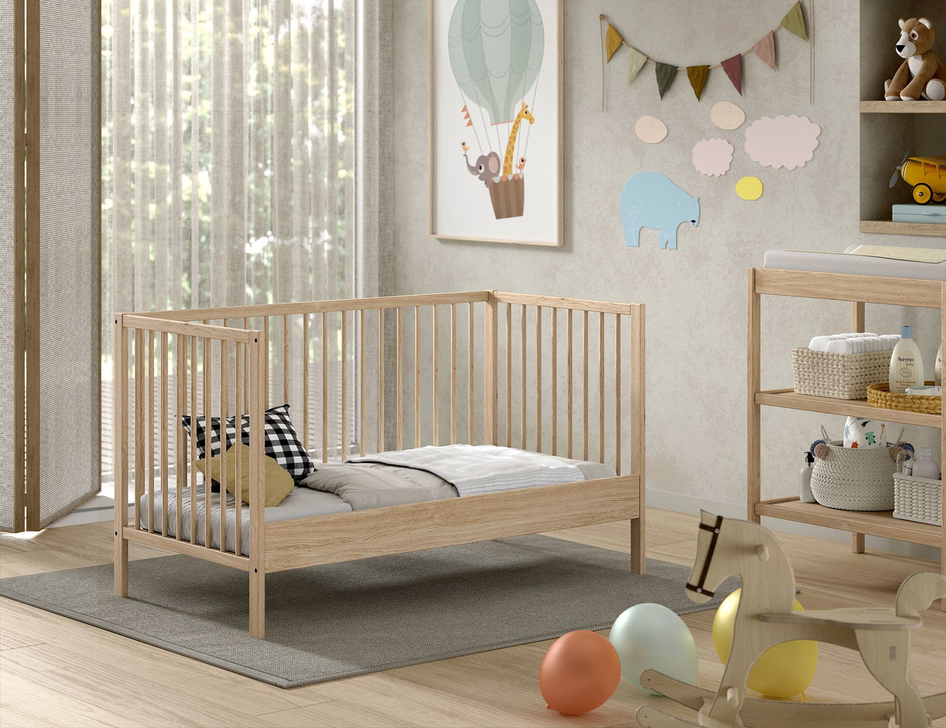Babybett Dino 70 Holz 4