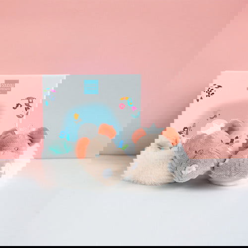 Füsslinge mit Rassel Hippo #2