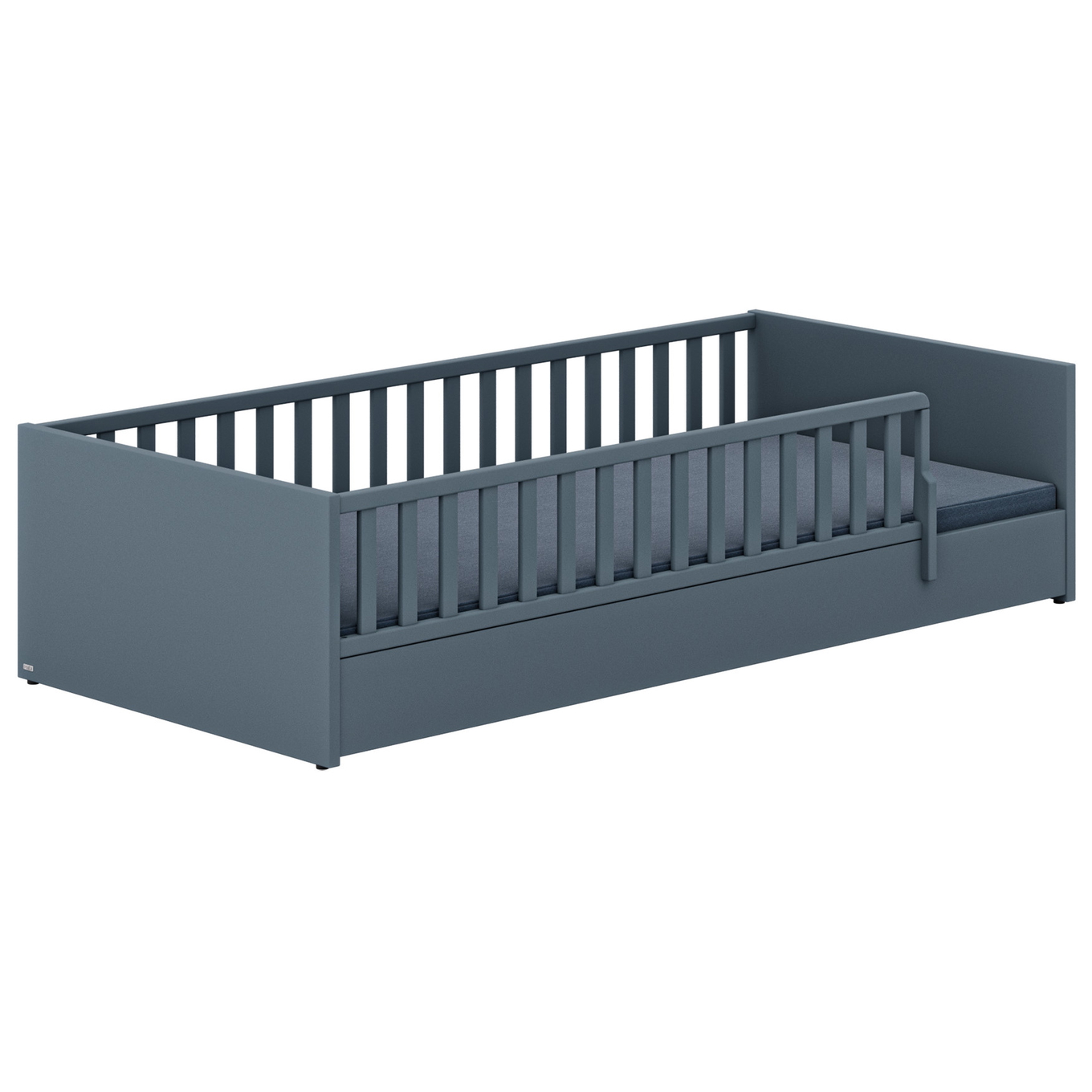 Bett Little Flo Blau, 90 x 200 cm