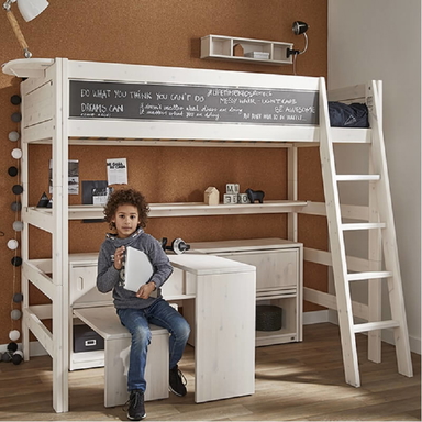 Lifetime: Cooles Hochbett mit Regalmodul