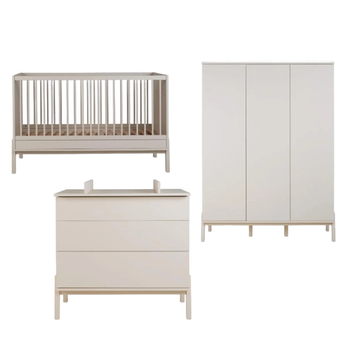 Babyzimmer Ashi Set 3-teilig  Clay