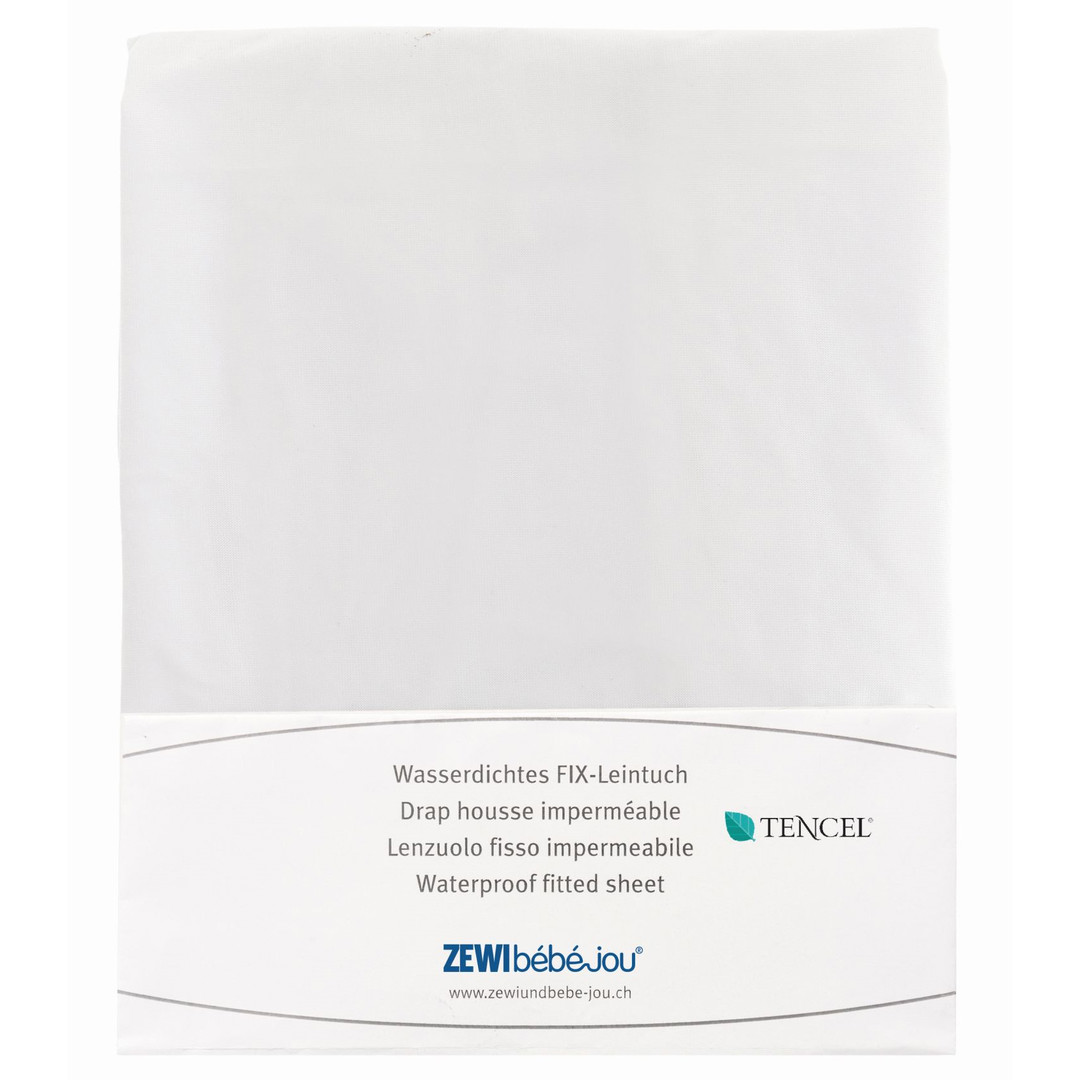 Fixleintuch Wasserdicht Weiss 70 x 140 cm