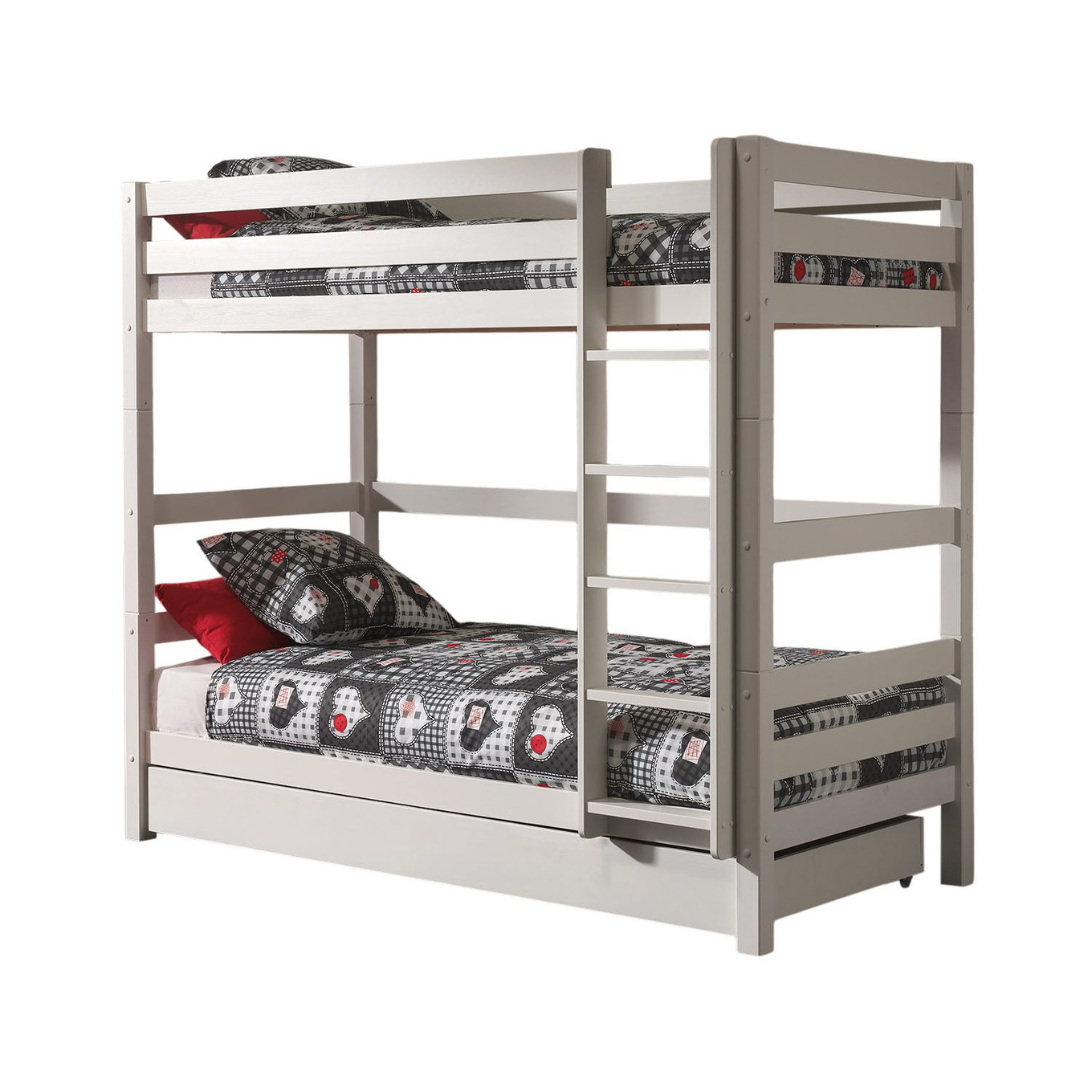 Etagenbett Pino 180 inkl. Ausziehkasten Weiss