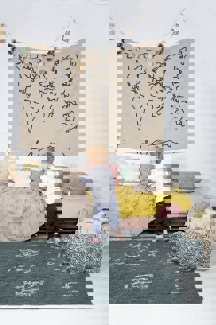 Wanddekoration Canvas Weltkarte #2