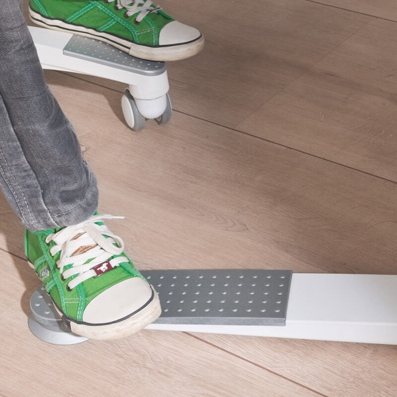 Schreibtisch Jaro Weiss für Rechtshänder 14