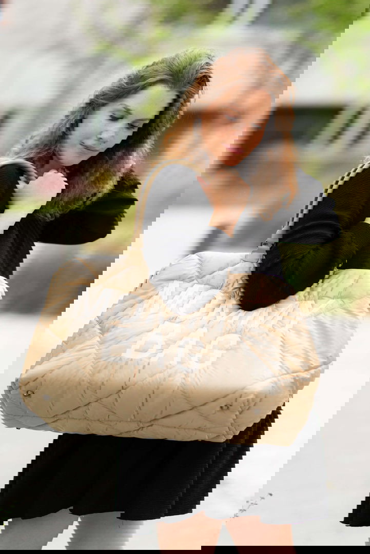 Mommy Bag Gesteppt Beige 9