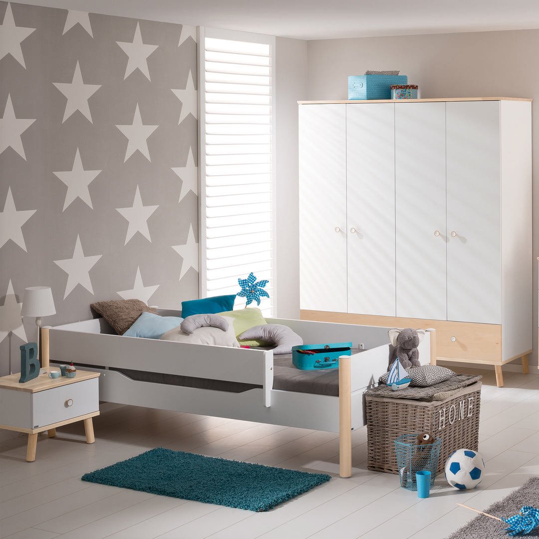 Bett Ylvie Weiss, 90 x 200 cm 2