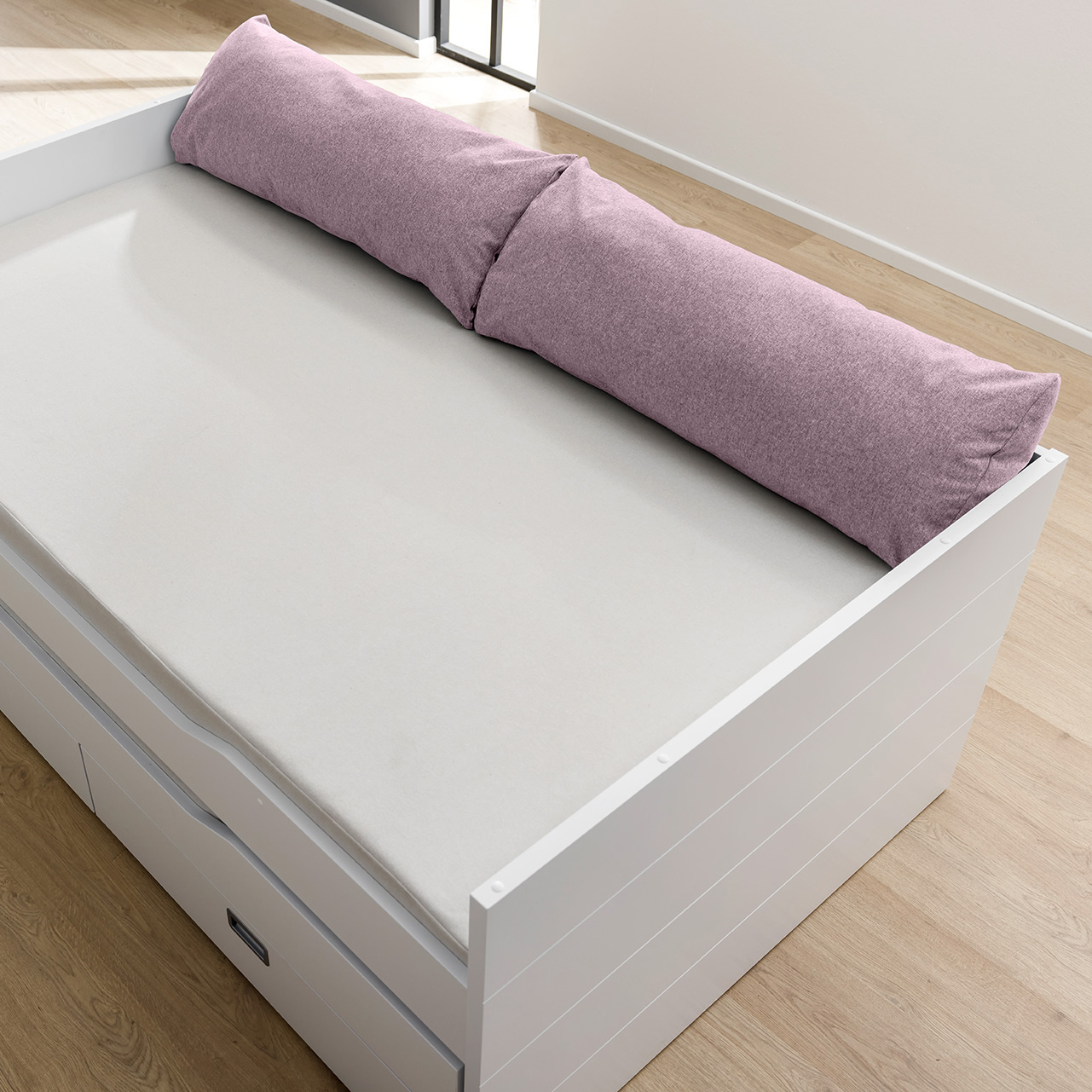 Rückenkissen aus Mikrofaser Dunkelrosa