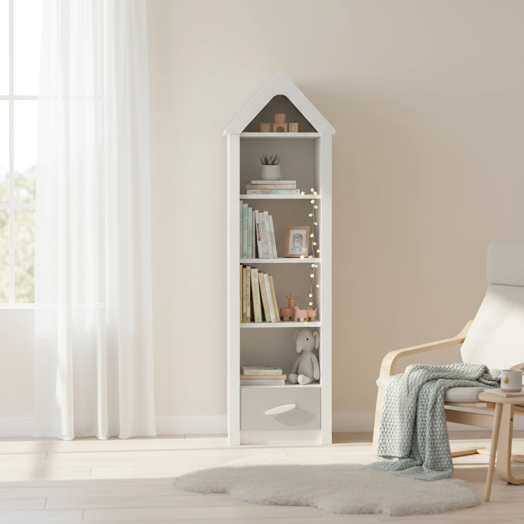 Bücherregal My House Weiss, Hoch 4