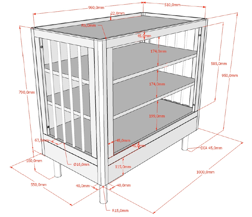 Kommode Forrest Weiss 4