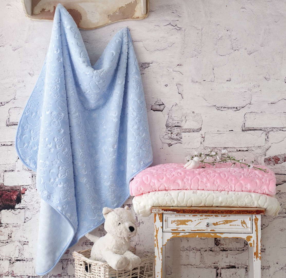 Babydecke Emboss Rosa #2