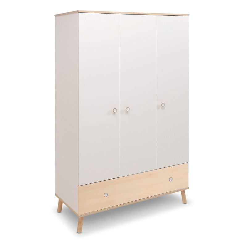 Kleiderschrank Ylvie 3-türig Holz 3