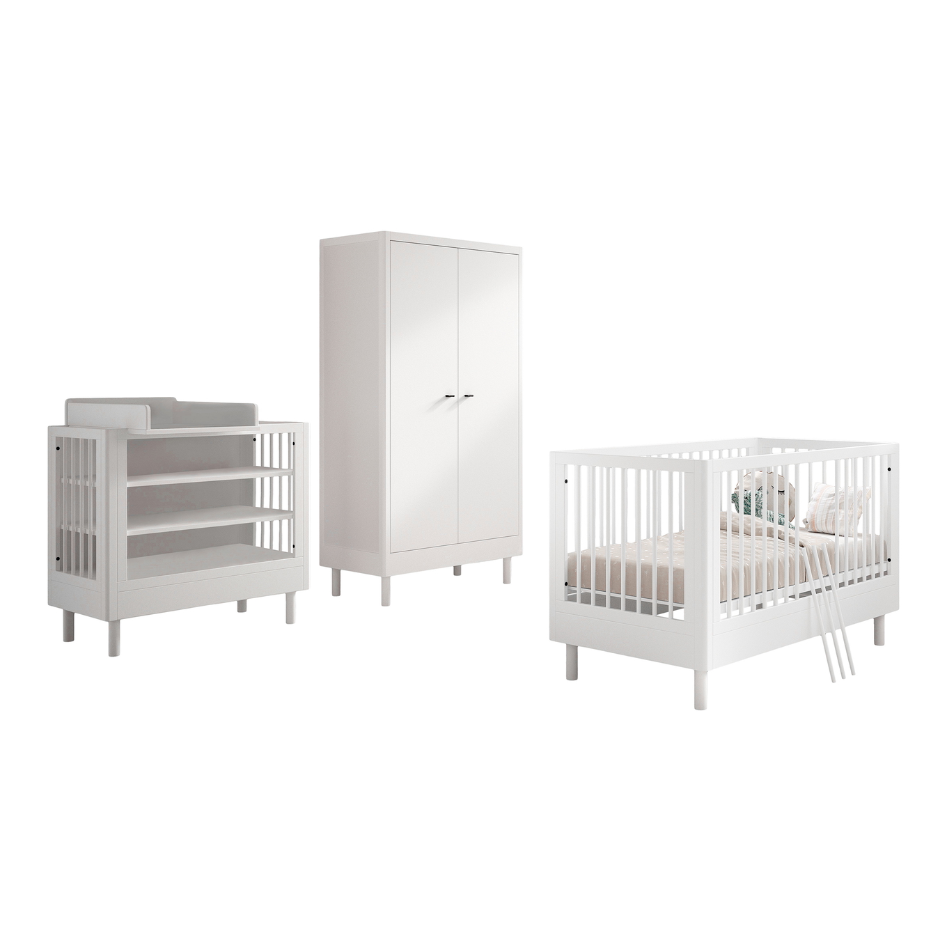 Babyzimmer Forrest Buche 4-teilig Set B