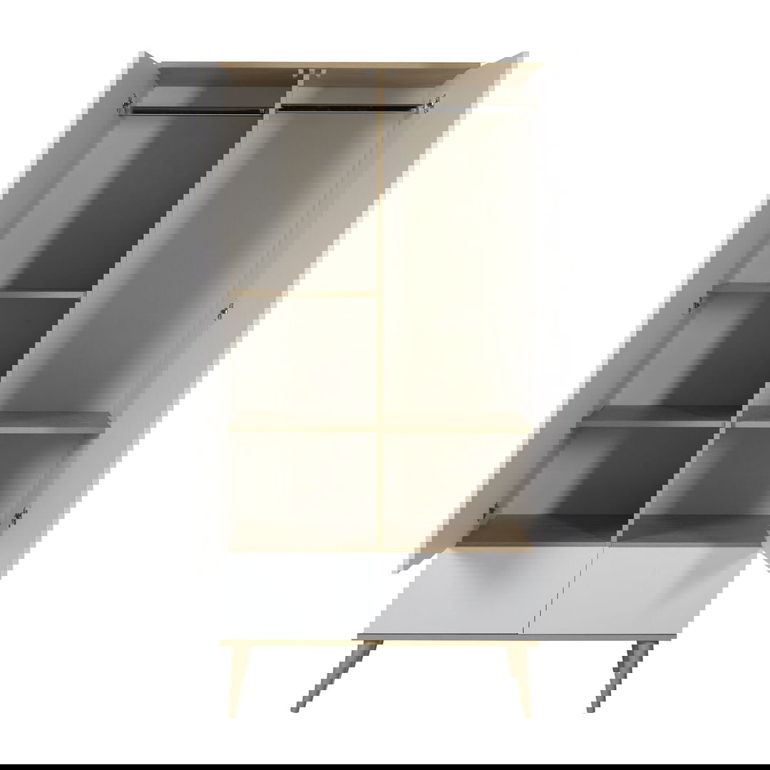 Kleiderschrank Flow Weiss, 2-türig 4