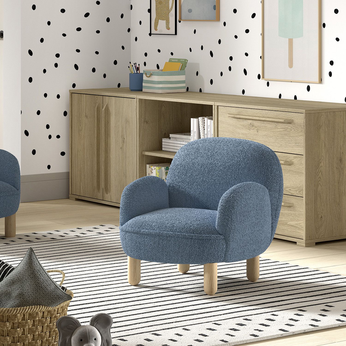 Sofa Einzel Rocky Mini Blau #2