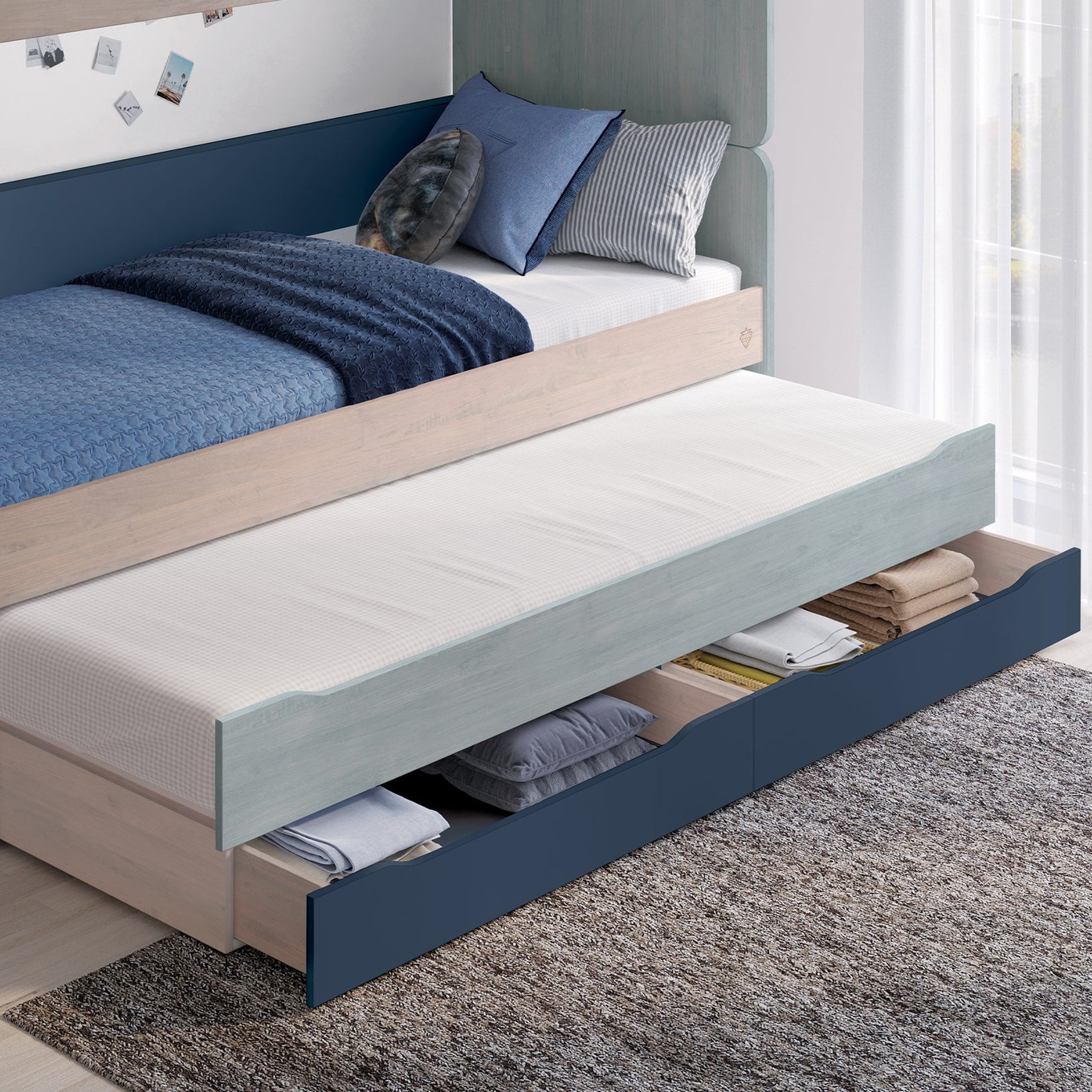 Ausziehbett Studio Trio 90x200cm mit Schubladen #2