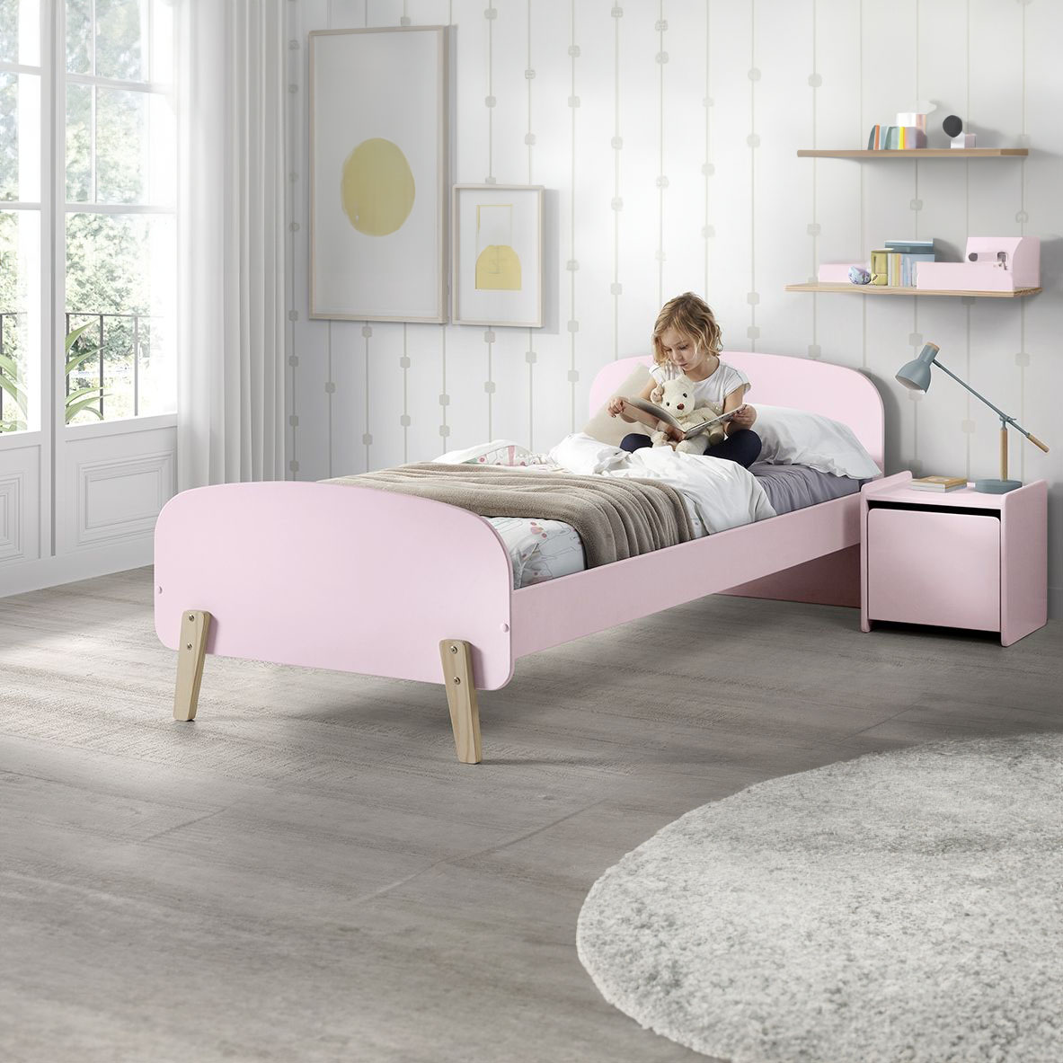 Kinderzimmer Kiddy 2-teilig Set Rosa #2