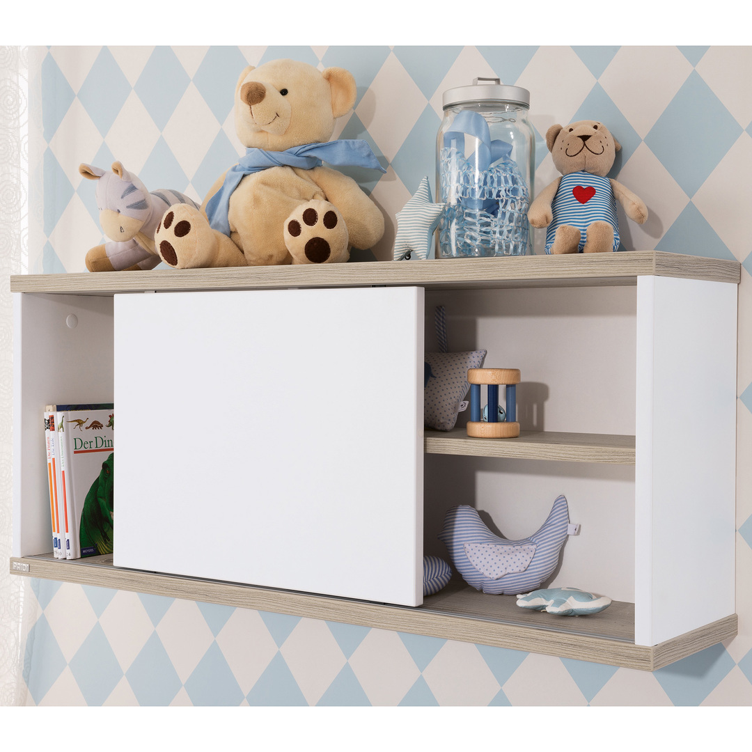 Wandregal Carlo mit Schiebetür 4