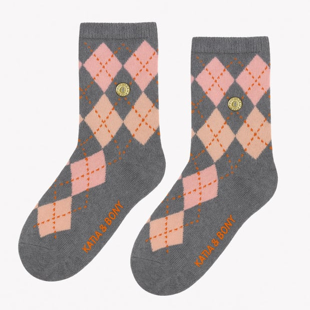 Socken Checked Girls 2er Set 5-8 Jahre #2