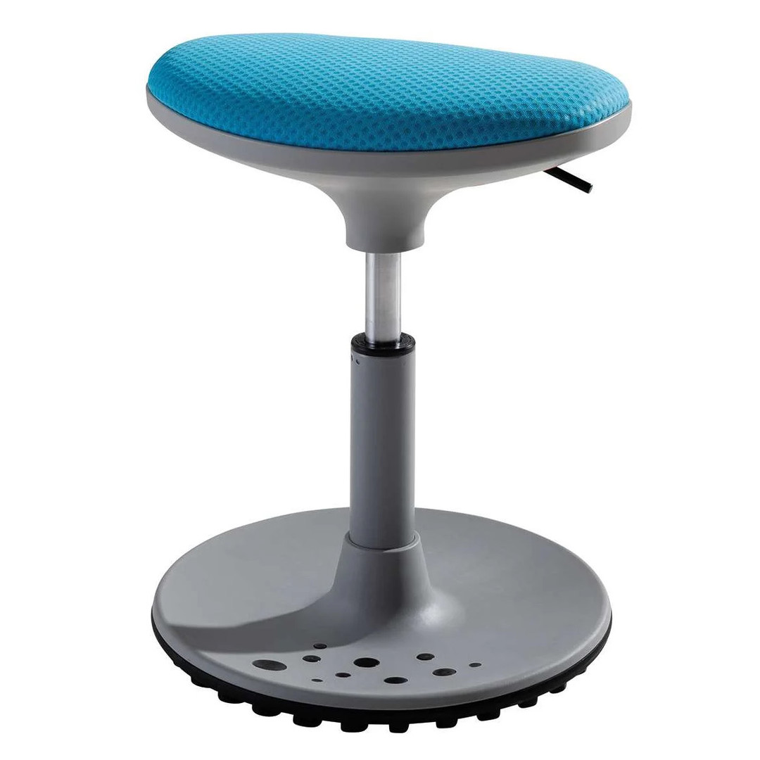 Drehstuhl Speedy Azurblau, Grau