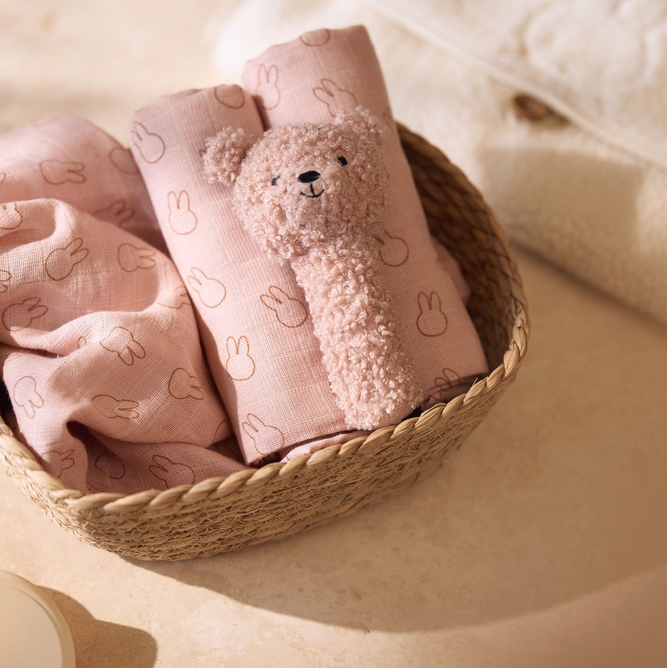 Rassel Teddy Bär Rosa #2