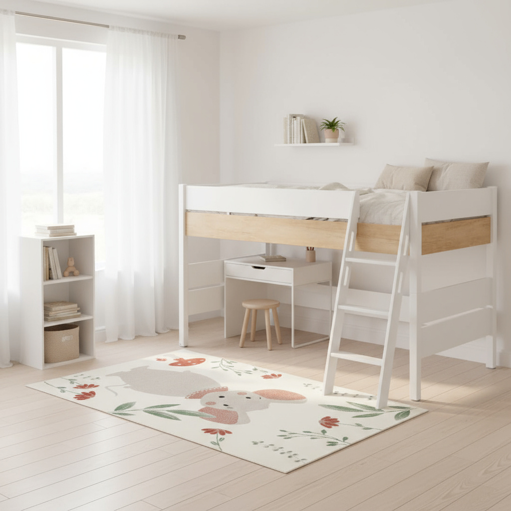 Halbhohes Bett Kira Nebraska mit Schrägleiter, 90 x 200 cm #2