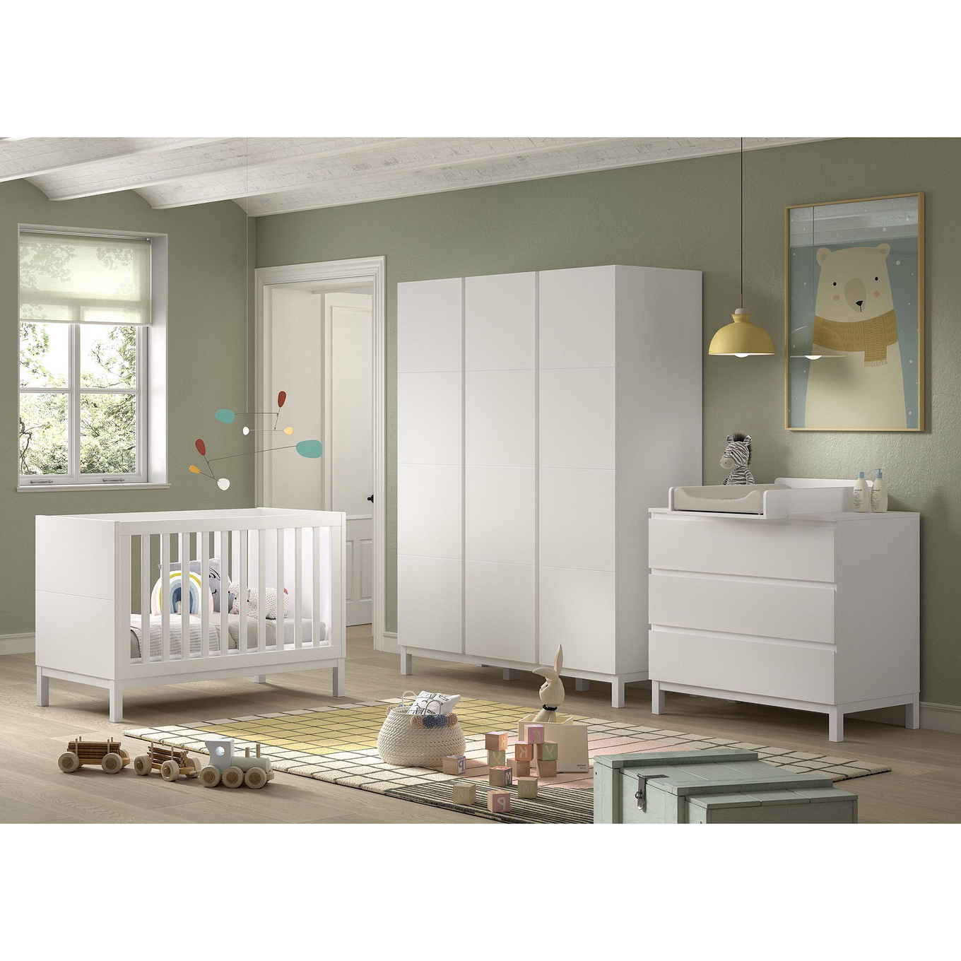 Babyzimmer Eva 4-teilig Set #2