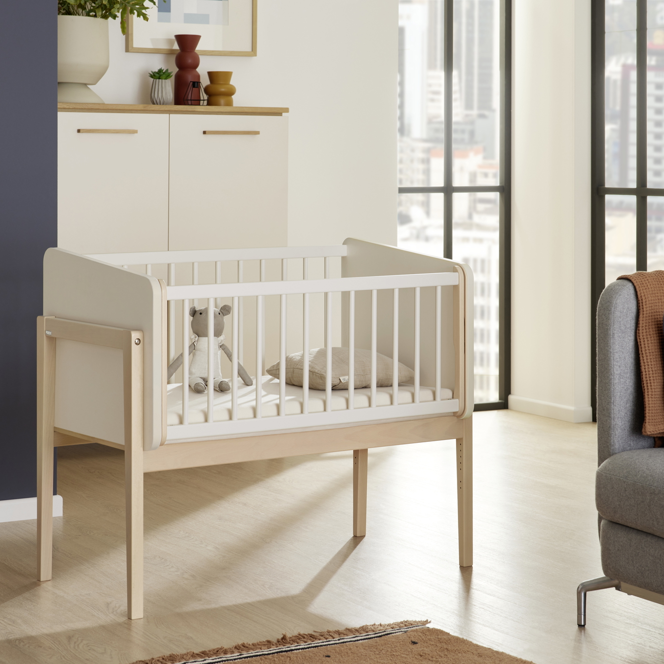 Beistellbett Little Cloud Weiss #2