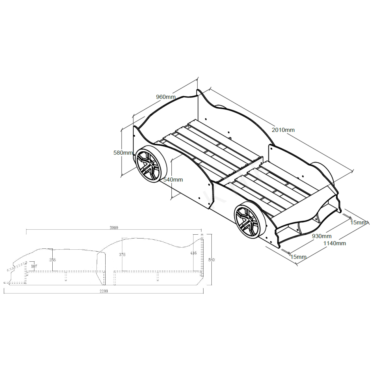 Autobett Max Weiss 4