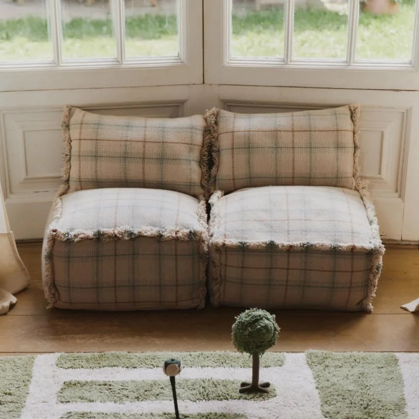 Dekokissen Tartan / Karo Blau #2