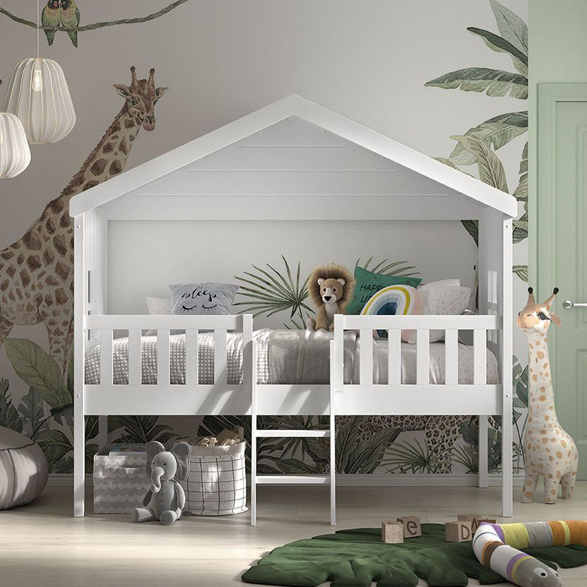 Hausbett mit Dachaubau und Leiter #2