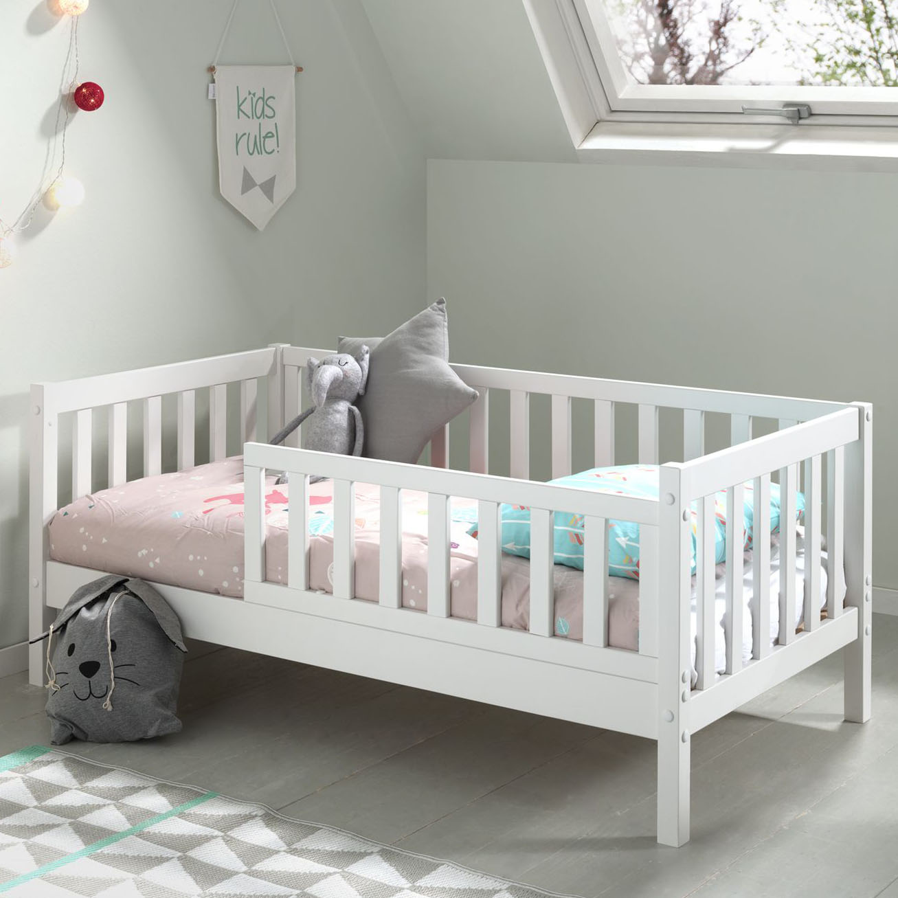 Juniorbett Peuterbed 70 x 140 cm Weiss #2