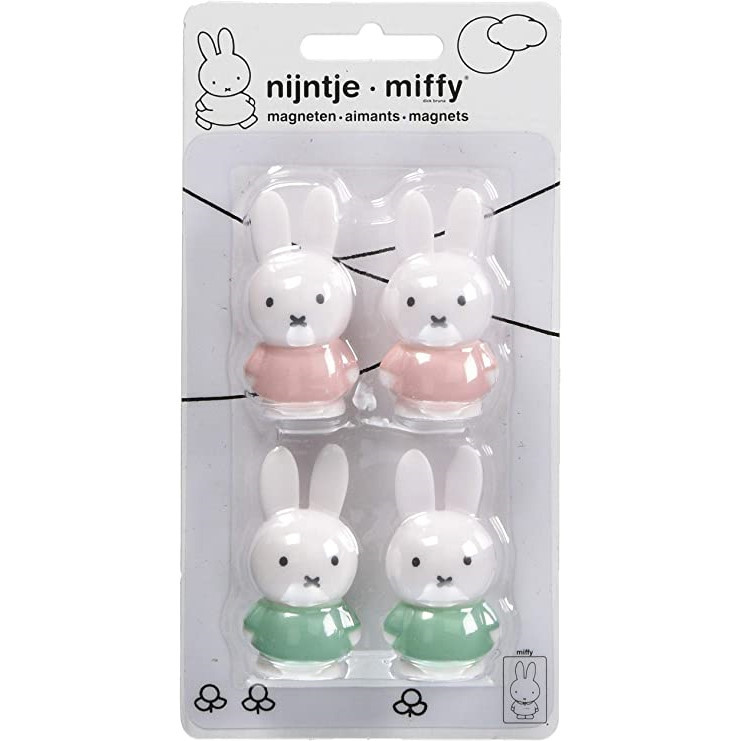 Magnete Set Miffy Grün - Pink