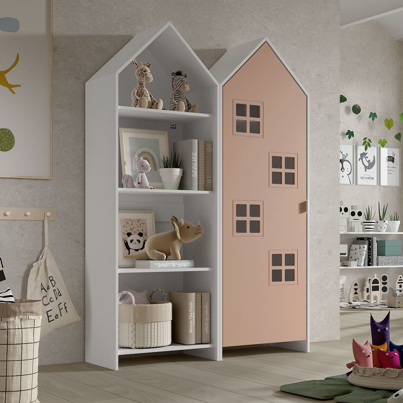 Regalschrank Casami Bruges 2-teilig Set Altrosa #2