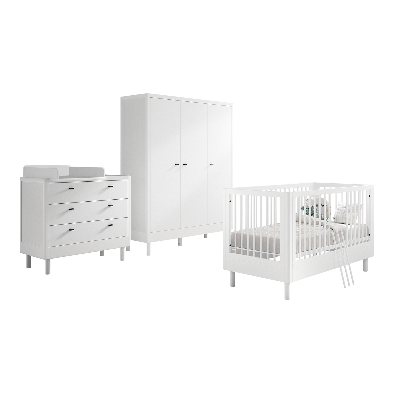 Babyzimmer Forrest Buche 4-teilig Set C