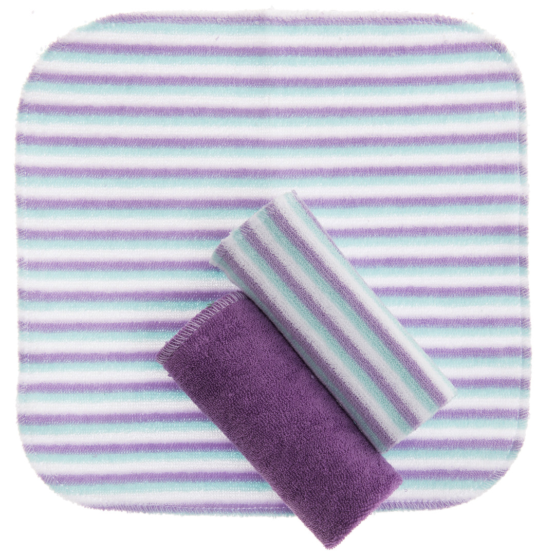 Waschtücher 3er Set Violett